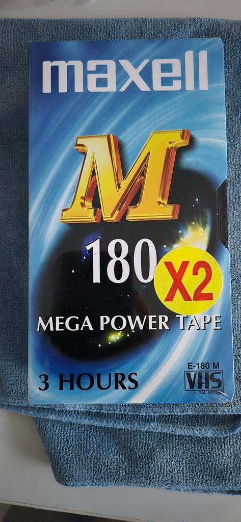 Maxell E180 VHS videoband, Alle leeftijden, Ophalen of Verzenden, Nieuw in verpakking, Overige genres