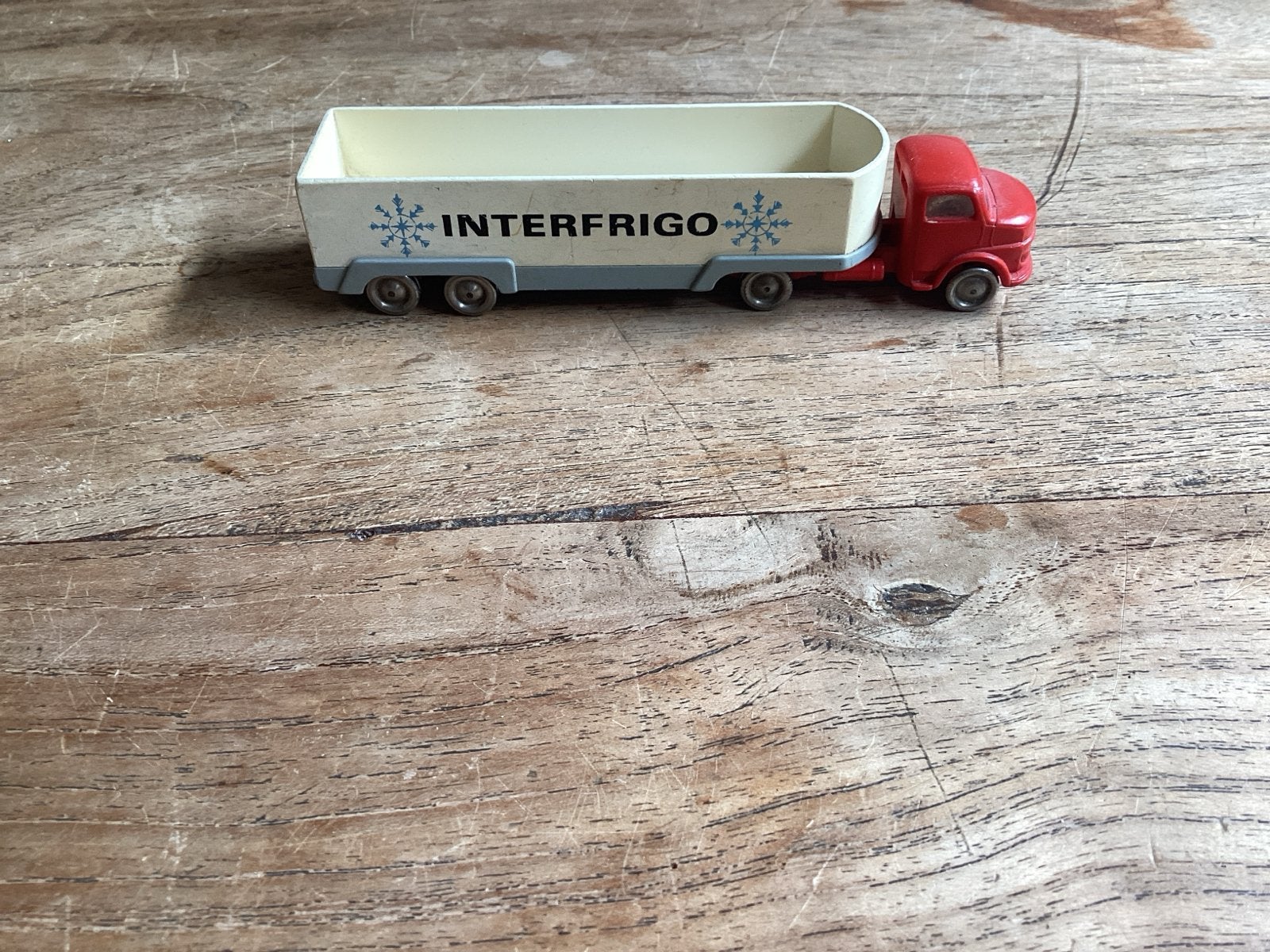 Lego vrachtwagen Interfrigo - Trailer met beschadigde koppel, Ophalen of Verzenden, Gebruikt