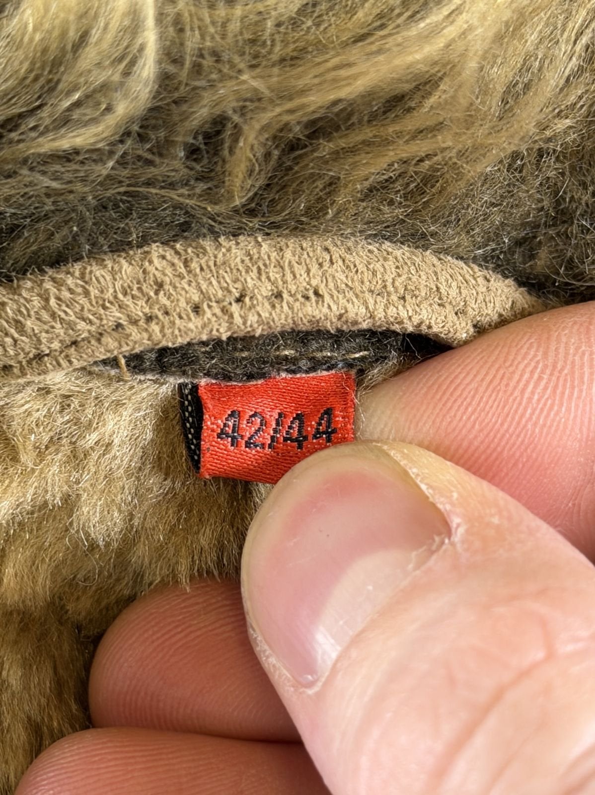 Bruine lammy coat (Afghaanse jas / pennyjas) van Vintage, Bayline Vintage Trading, Bruin, Verzenden, Maat 46/48 (XL) of groter