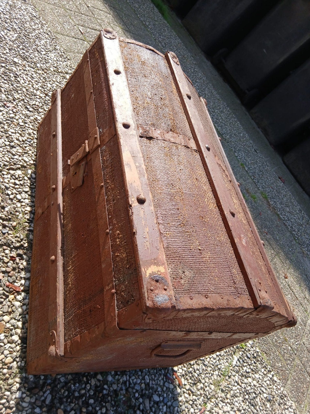 Antieke Reiskoffer / Kist - Vintage Decoratie, Ophalen