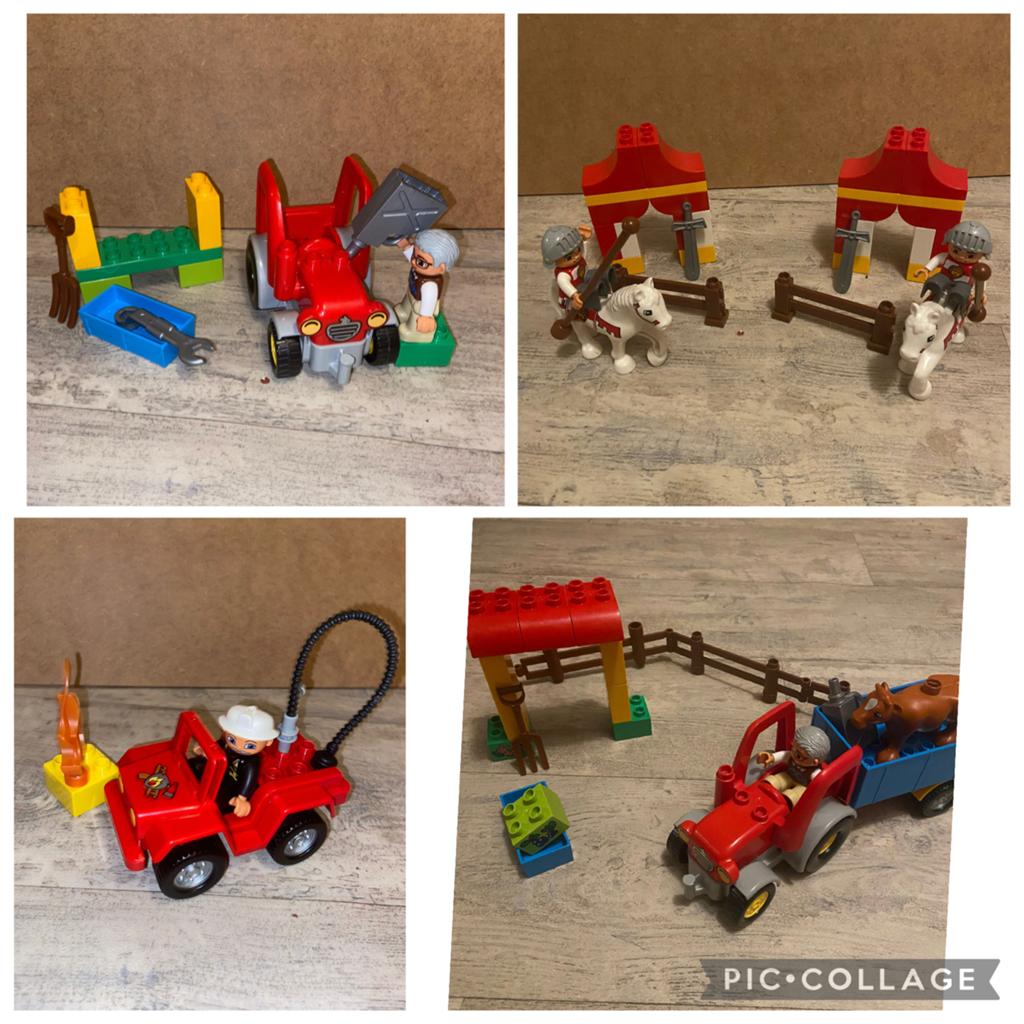 Lego Duplo boerderij en ridders speelset, Ophalen of Verzenden, Zo goed als nieuw, Overige merken