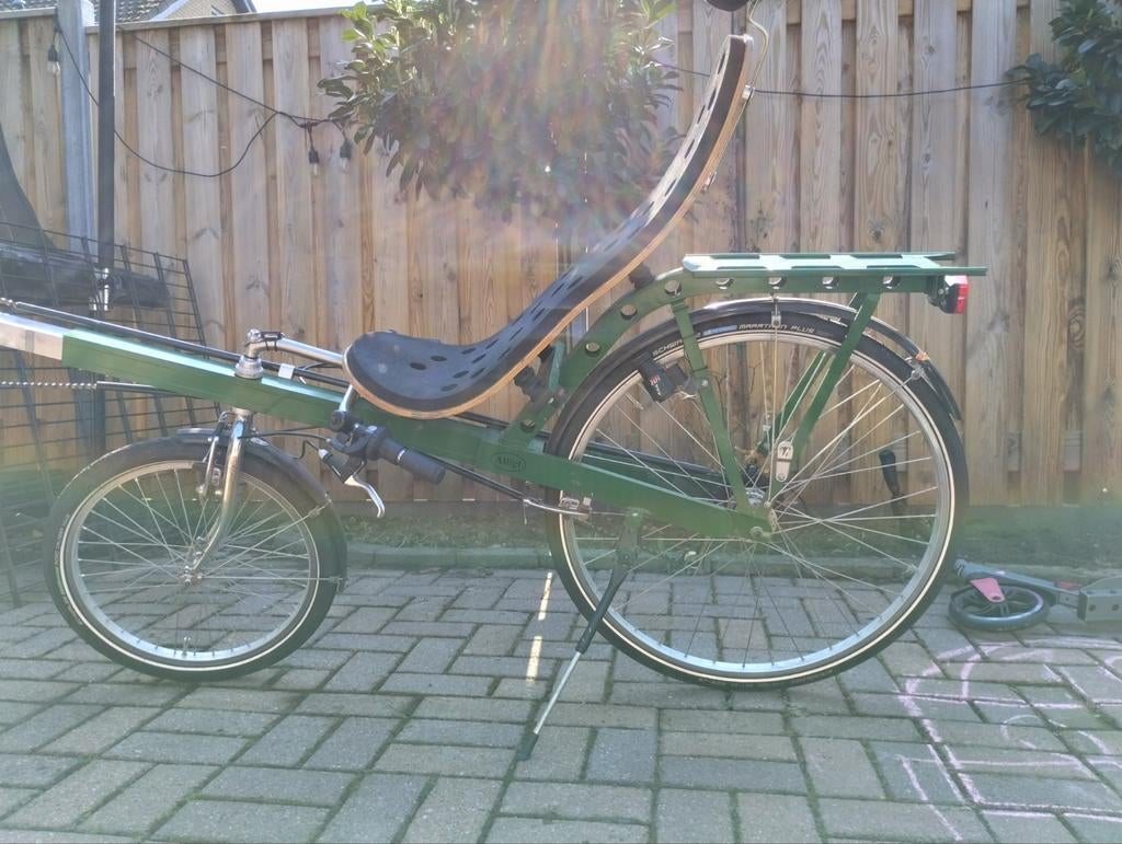 Alligt Modern Ligfiets- ook voor lange rijders (190cm), Fietsen en Brommers, Gebruikt, Velgrem, Onderstuur, Ophalen