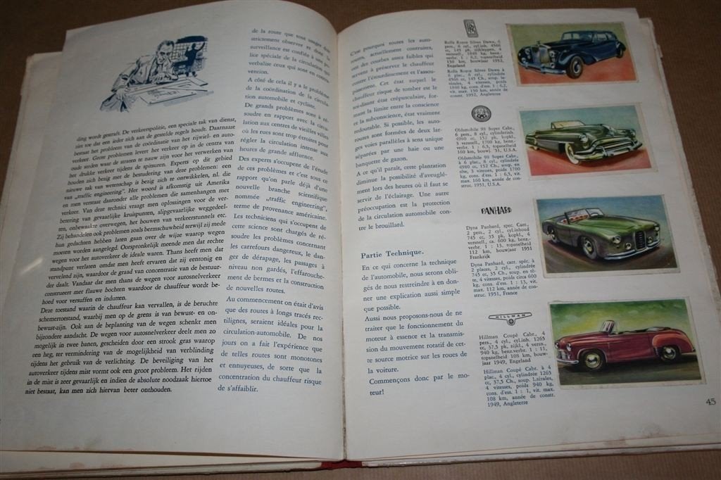 Van koets tot stroomlijn. Compleet plaatjesalbum. 1952., Boeken, Ophalen of Verzenden, Gelezen