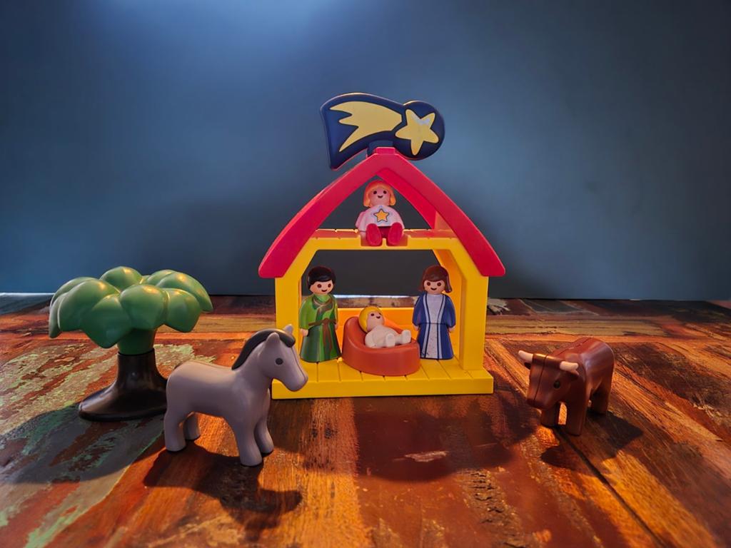 Playmobil 1.2.3. Kerststal 6786 - Compleet, Kinderen en Baby's, Speelgoed | Overig, Ophalen of Verzenden, Zo goed als nieuw, Jongen of Meisje