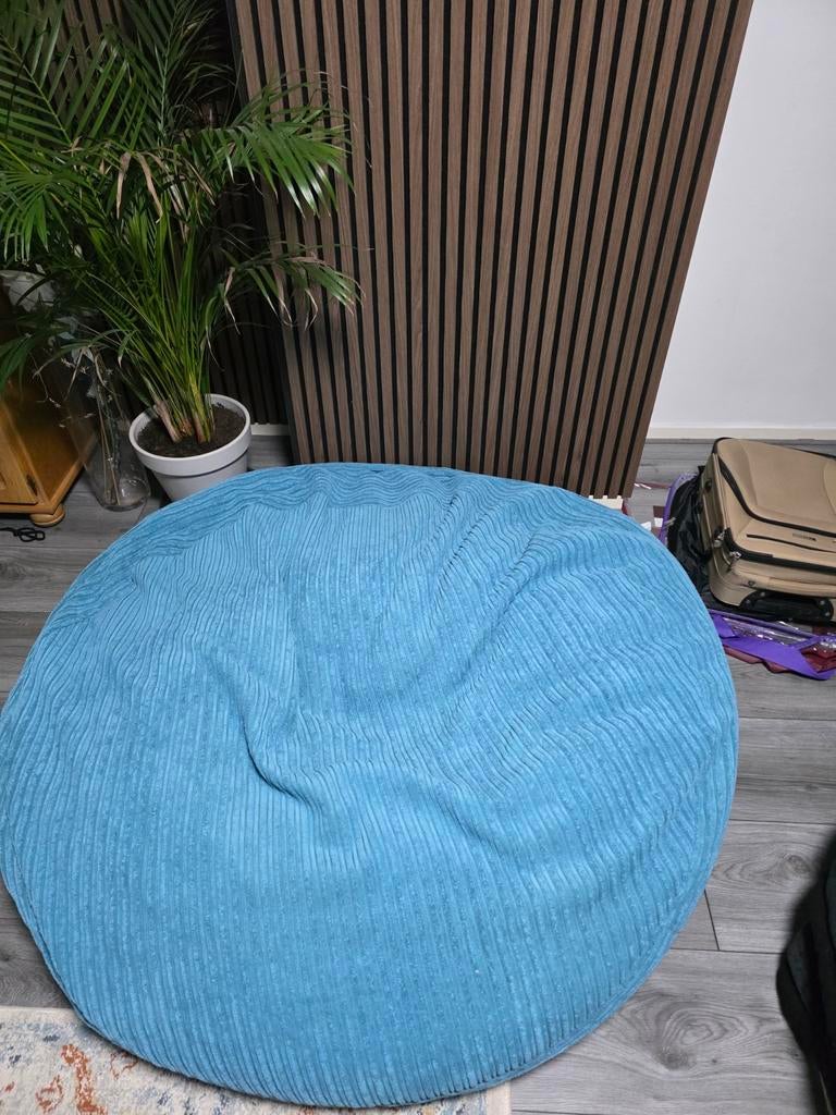 Lounge Pug Zitzak - Zo goed als nieuw, Huis en Inrichting, Ophalen of Verzenden, Zo goed als nieuw, Blauw, Zitzak