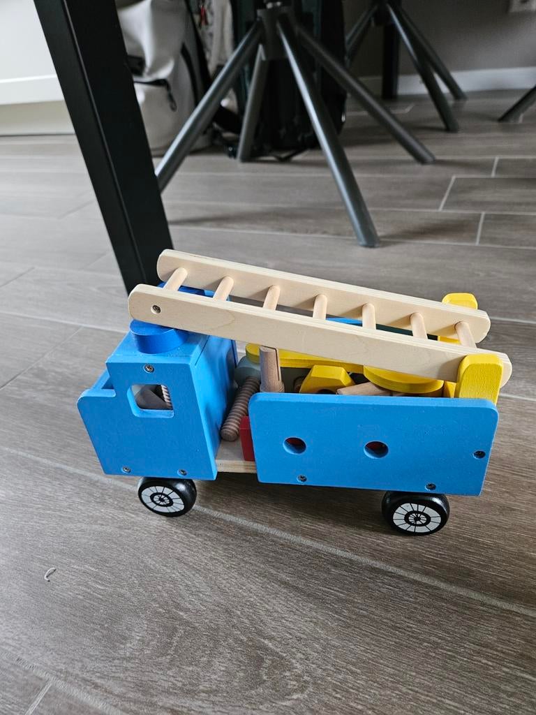 Houten constructiewagen, Ophalen of Verzenden