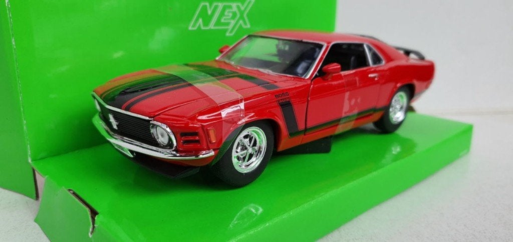 Welly Ford Mustang Boss 302, rood, 1970, Auto, Welly, Welly, Nieuw