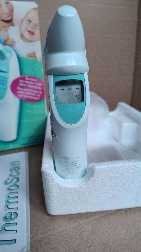 Braun ThermoScan oorthermometer type 6022, Ophalen of Verzenden, Gebruikt