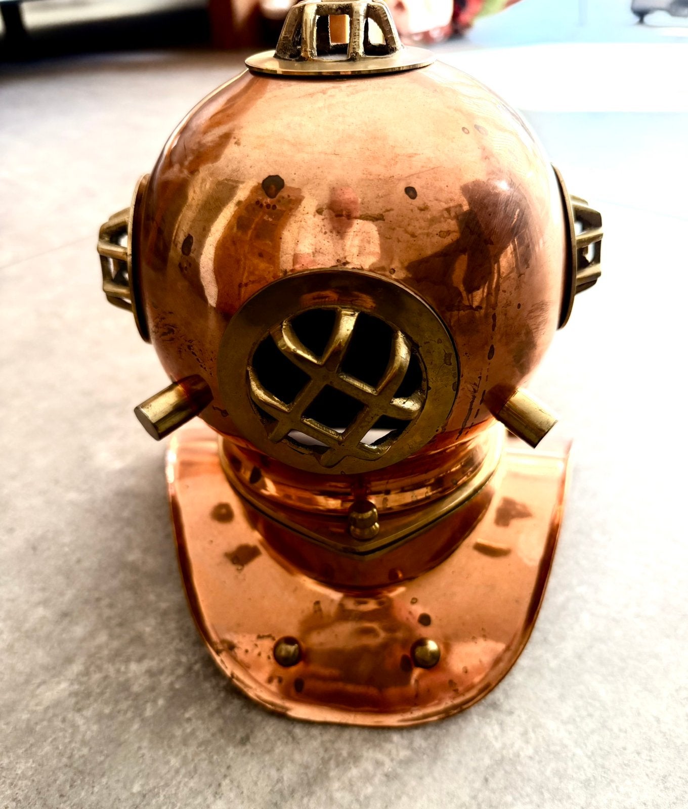 Decoratieve Koperen Duikhelm - Vintage Stijl, Ophalen