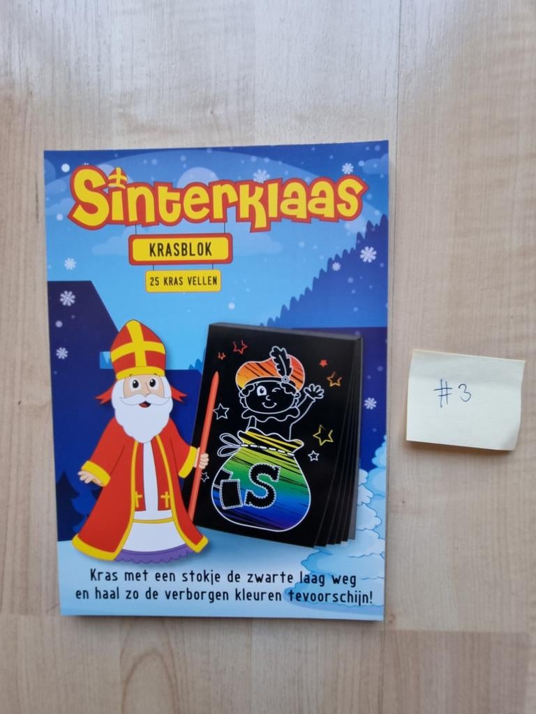 Sinterklaas krasblok - Nieuw, Diversen, Sinterklaas, Ophalen of Verzenden, Nieuw