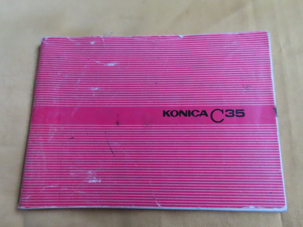 Konica 35 camera gebruiksaanwijzing, Ophalen of Verzenden, Gebruikt, Compact, Konica