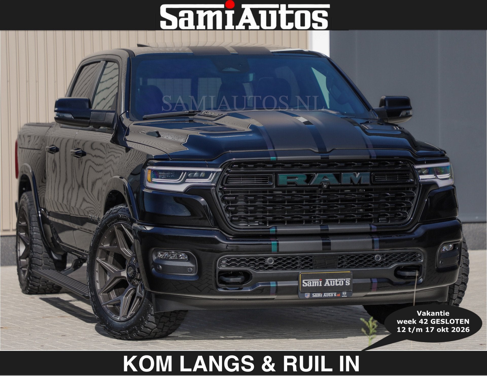 Dodge Ram LIMITED 2027 5.7 V8 HEMI | € 79950 excl excl | M, Auto's, Automaat, Dealer onderhouden, 5654 cc, Met garantie (alle)