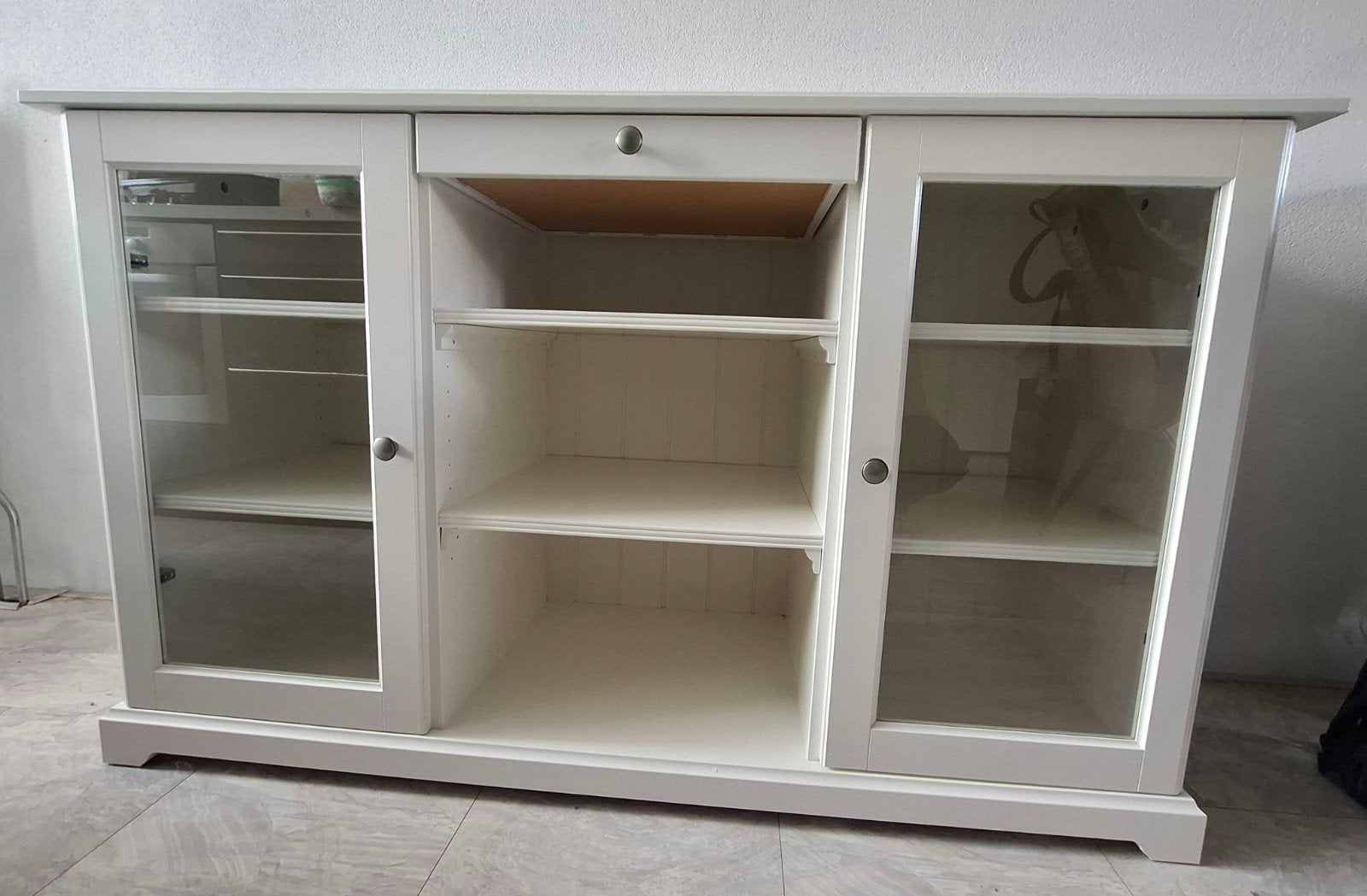 Wit dressior, Ophalen, 100 tot 150 cm, Met lade(s), Zo goed als nieuw