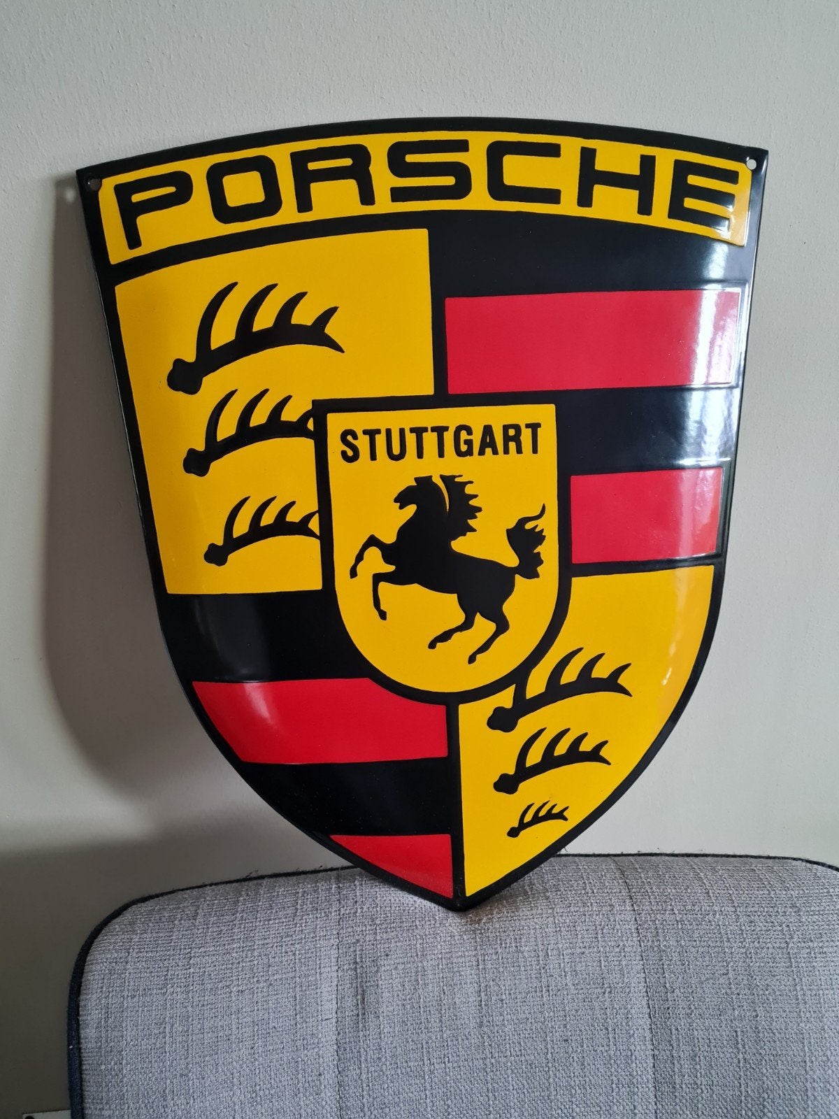emaille bord porsche, Ophalen of Verzenden