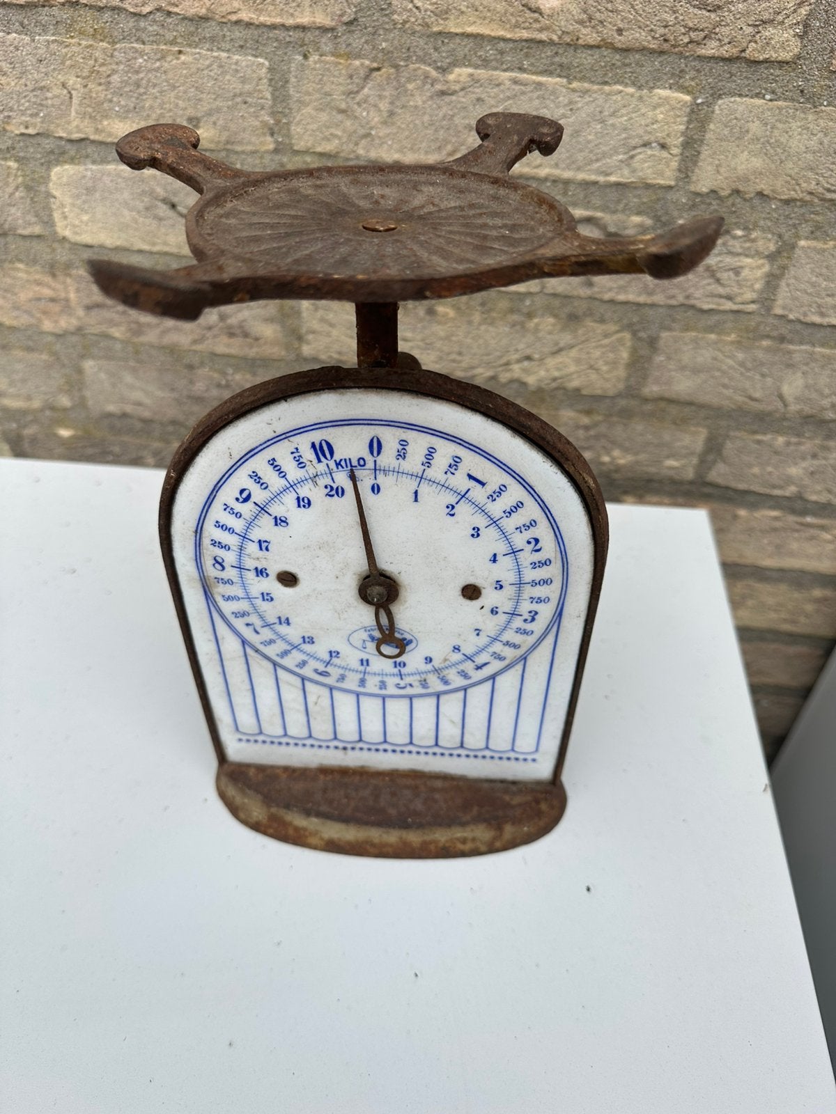 Antieke weegschaal Fabrik Marke, Ophalen, Zo goed als nieuw, 500 gram of grover, Minder dan 10 kg