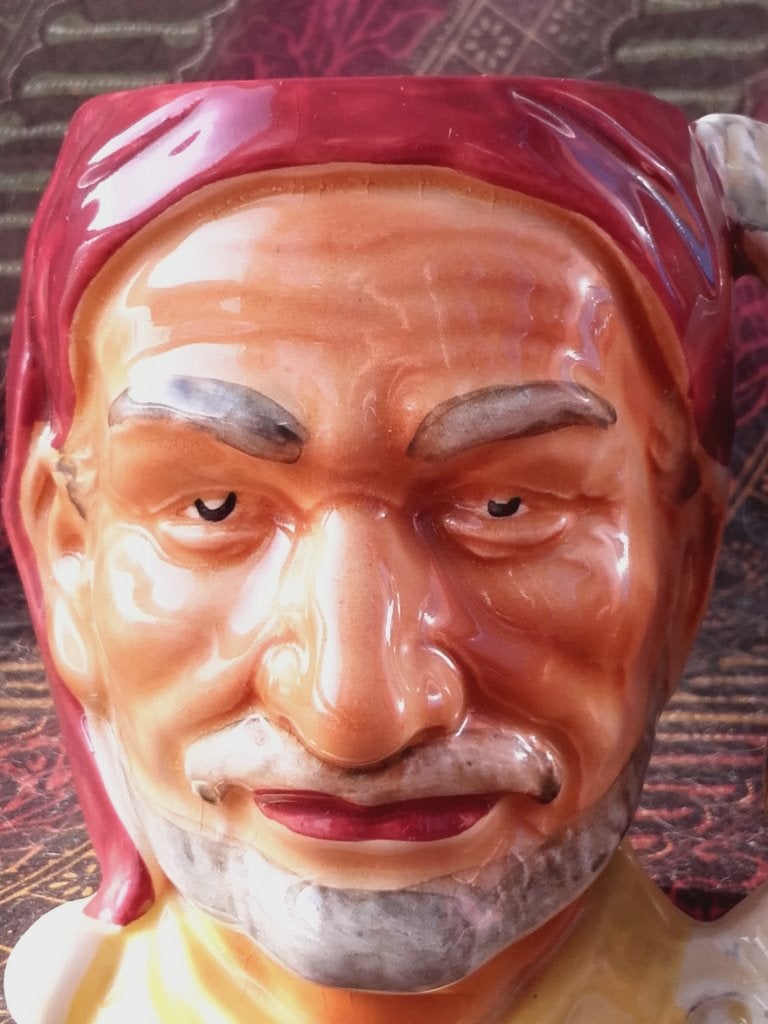 Mooie oude Engelse Staffordshire Toby jug als Sinbad 12 cm., Ophalen of Verzenden