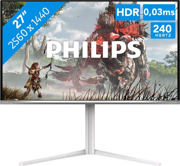 Philips evnia 27 inch oled 240hz, Gaming, Zo goed als nieuw, Quad HD (2K), 201 Hz of meer