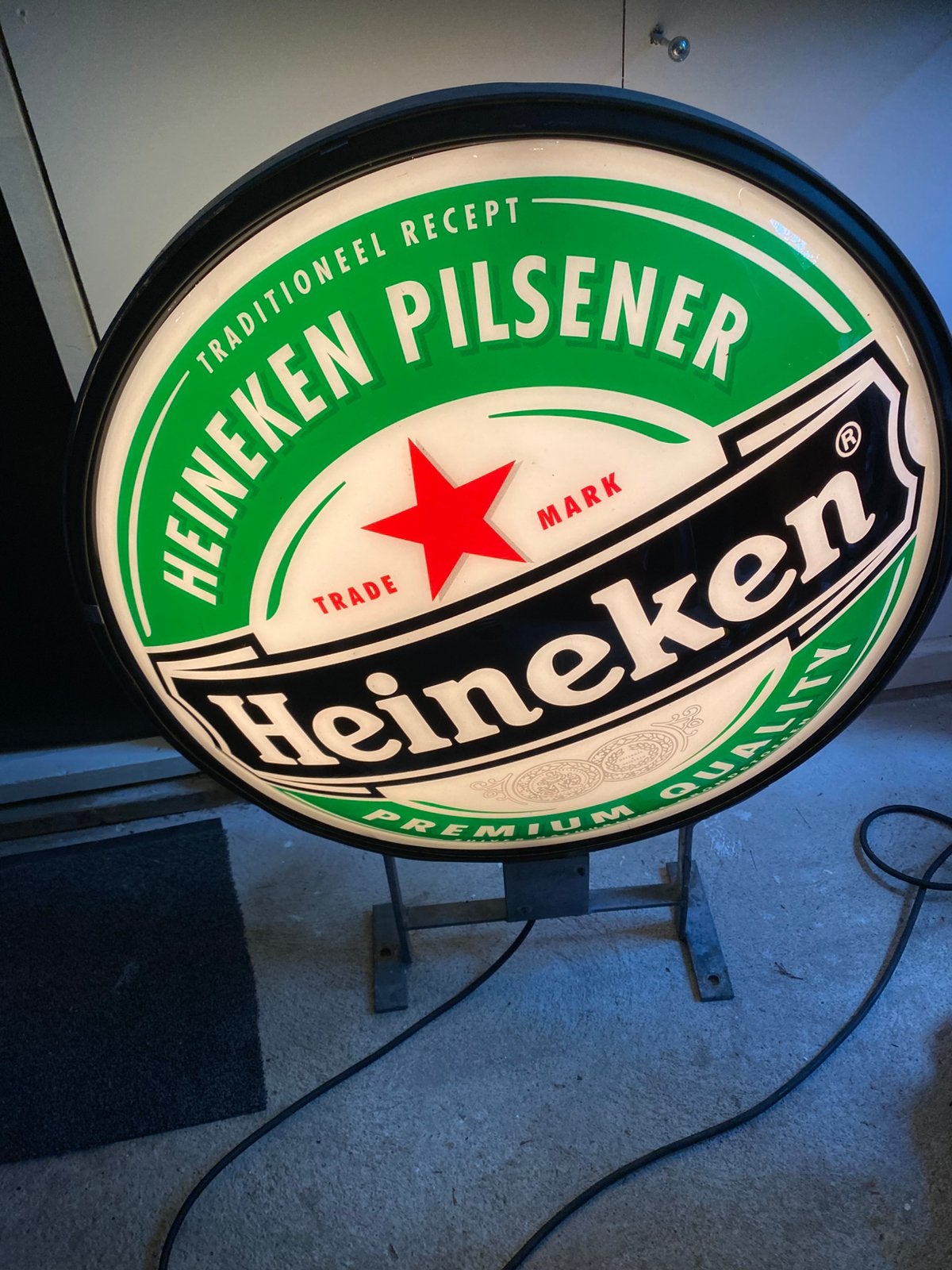 Heineken lichtbsk, Verzamelen, Merken en Reclamevoorwerpen, Ophalen, Zo goed als nieuw, Lichtbak of (neon) lamp