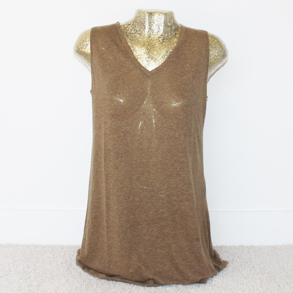 Mooi Sylver Topje - 80 (Maat 38) € 10,-, Maat 38/40 (M), Sylver, Bruin, Ophalen of Verzenden