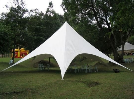 Profi Starflex-Shelter /Stertent / Starshade 12x12m Wit, Ophalen of Verzenden, Nieuw, 8 meter of meer, Stertent