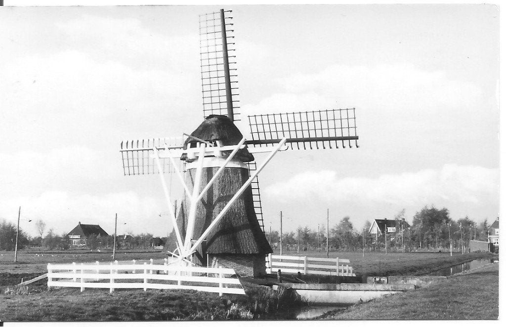 Ansichtkaart Molen De Munts Buitenpost 1974, Ophalen of Verzenden, 1960 tot 1980, Ongelopen, Friesland