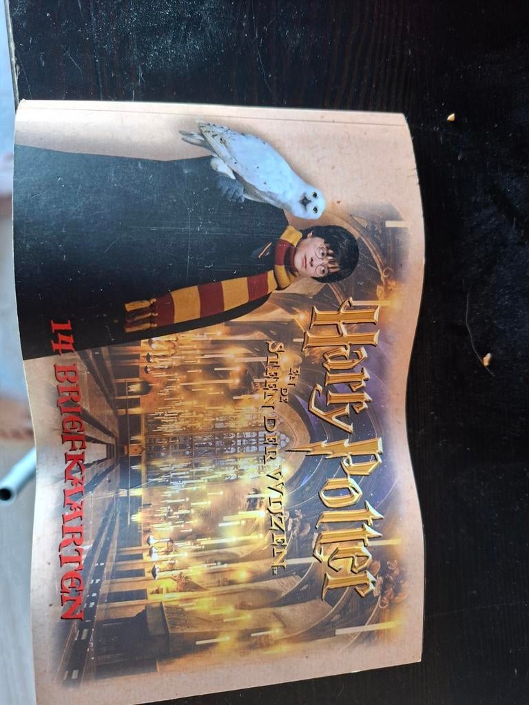 Harry Potter en de Steen der Wijzen briefkaarten, Verzamelen, Ophalen of Verzenden, Gebruikt, Boek of Poster