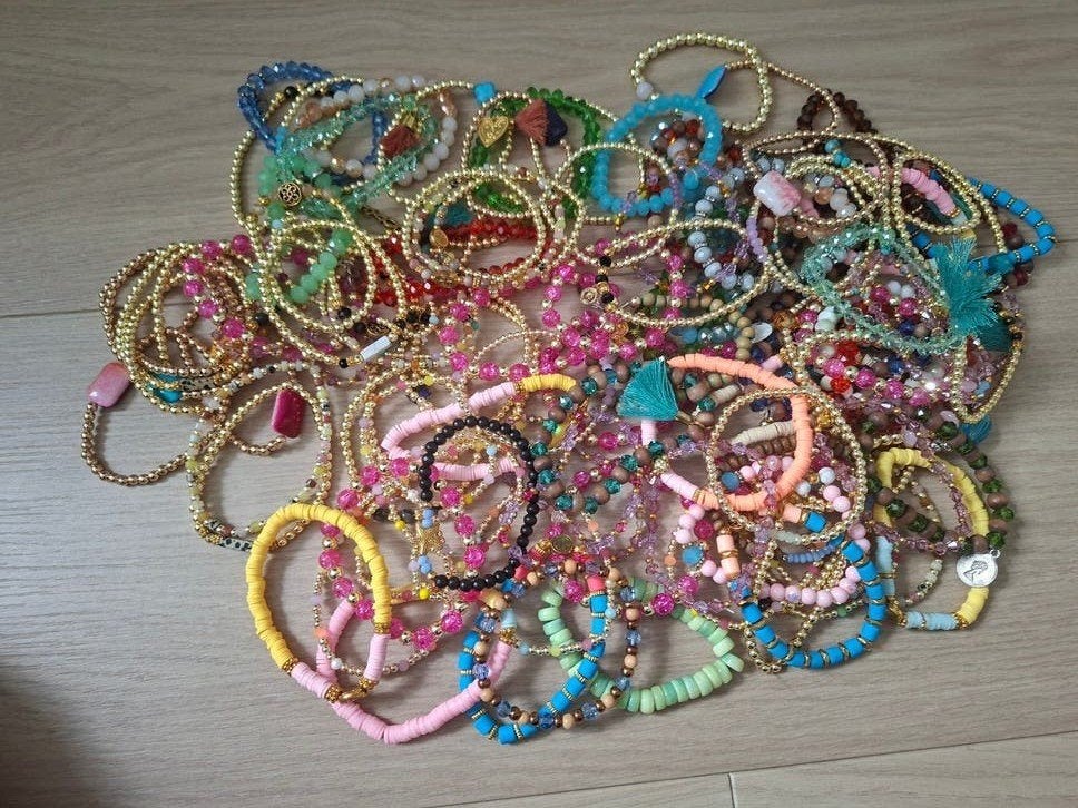 Partij armbanden "Ibiza Style" totaal 120 stuks, Ophalen of Verzenden, Nieuw, Overige kleuren