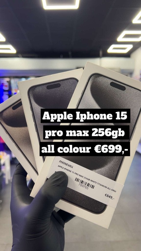 APPLE IPHONE 15 PRO MAX 256GB   ZO GOED ALS NIEUW, Niet ingevuld, 128 GB, Niet ingevuld, Ophalen of Verzenden