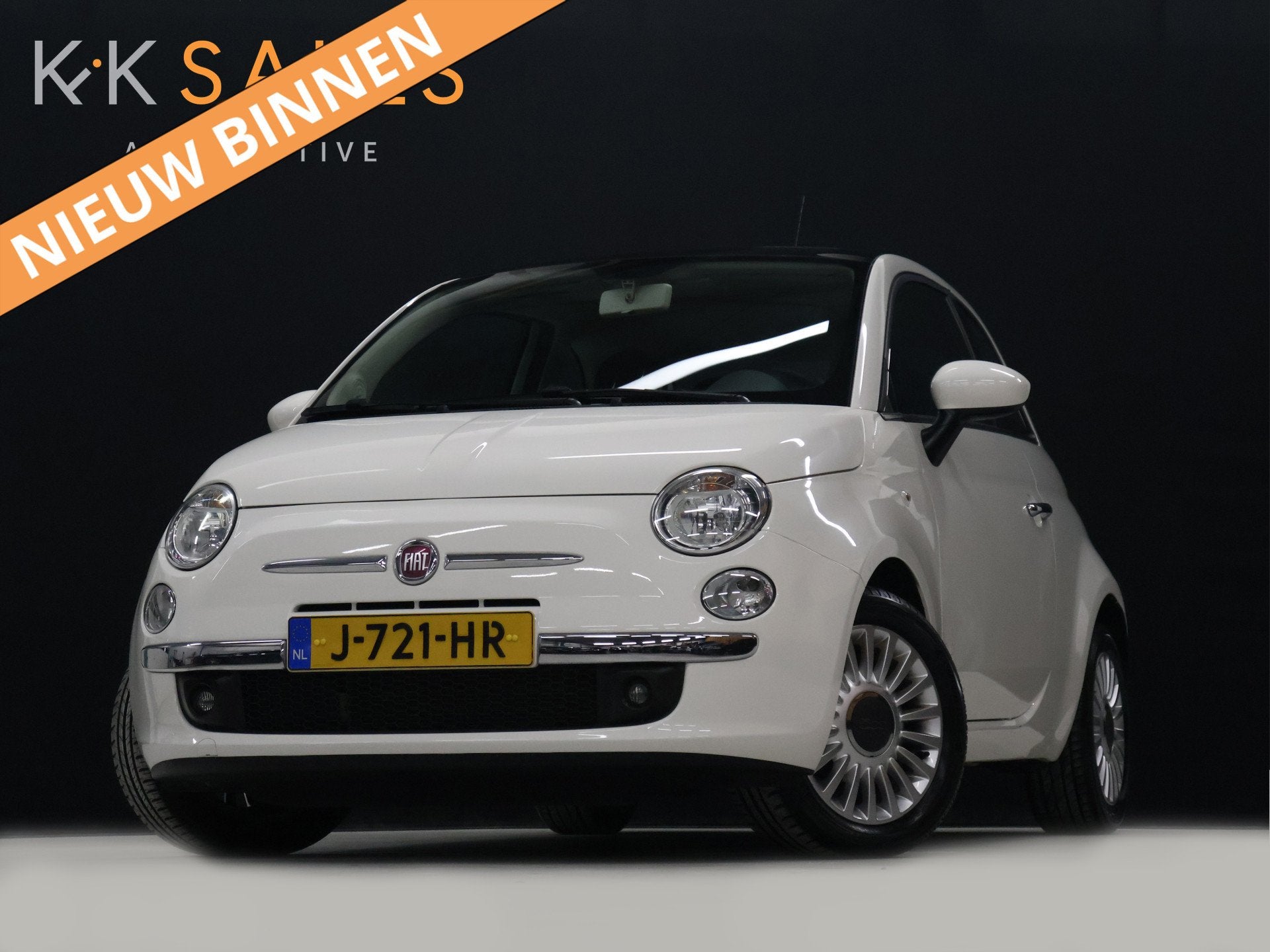 Fiat 500 1.2 Lounge [PANORAMADAK, MULTIFUNCTIONEEL STUURWIEL, Euro 5, Stof, Gebruikt, 4 cilinders