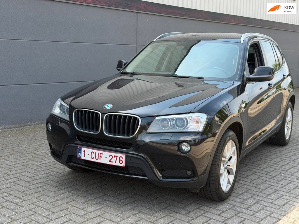 BMW X3 BMW X3 SDrive 18D 2.0 High Executive Leder Navi CAMER, 1969 cc, Zwart, Bedrijf, Diesel