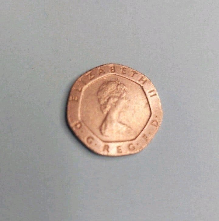 Twenty Pence. Elizabeth ll. 1982., Verzenden, Overige landen