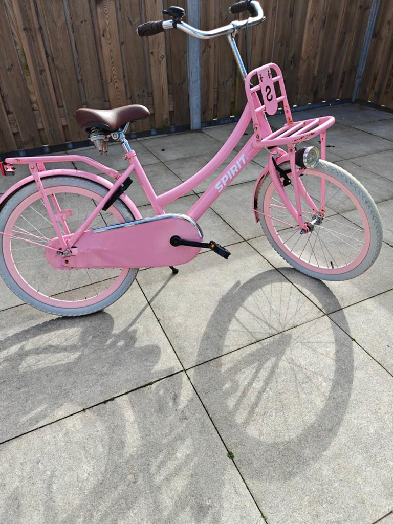 Roze Spirit Meisjesfiets 24 inch - Gebruikt, Ophalen, Terugtraprem, Handrem, Spirit