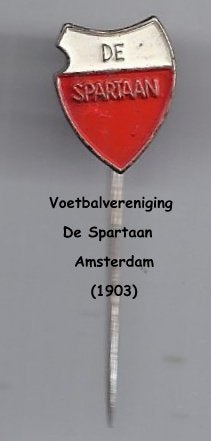 X3 speldje voetbalclub de spartaan amsterdam, Ophalen of Verzenden, Gebruikt, Sport, Speldje of Pin