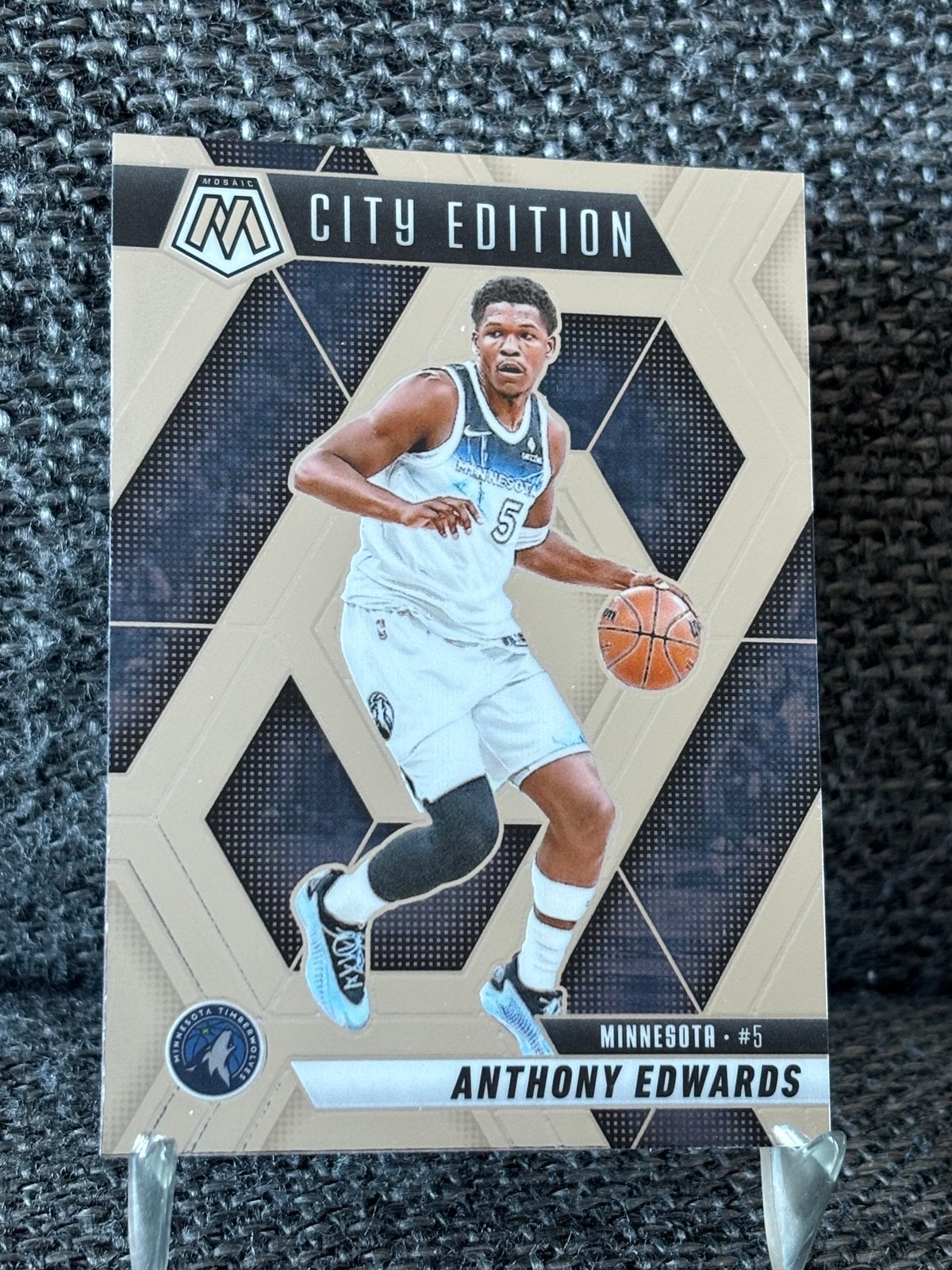 Anthony Edwards Panini NBA card Minnesota T-Wolves insert, Ophalen of Verzenden, Nieuw, Plaatje