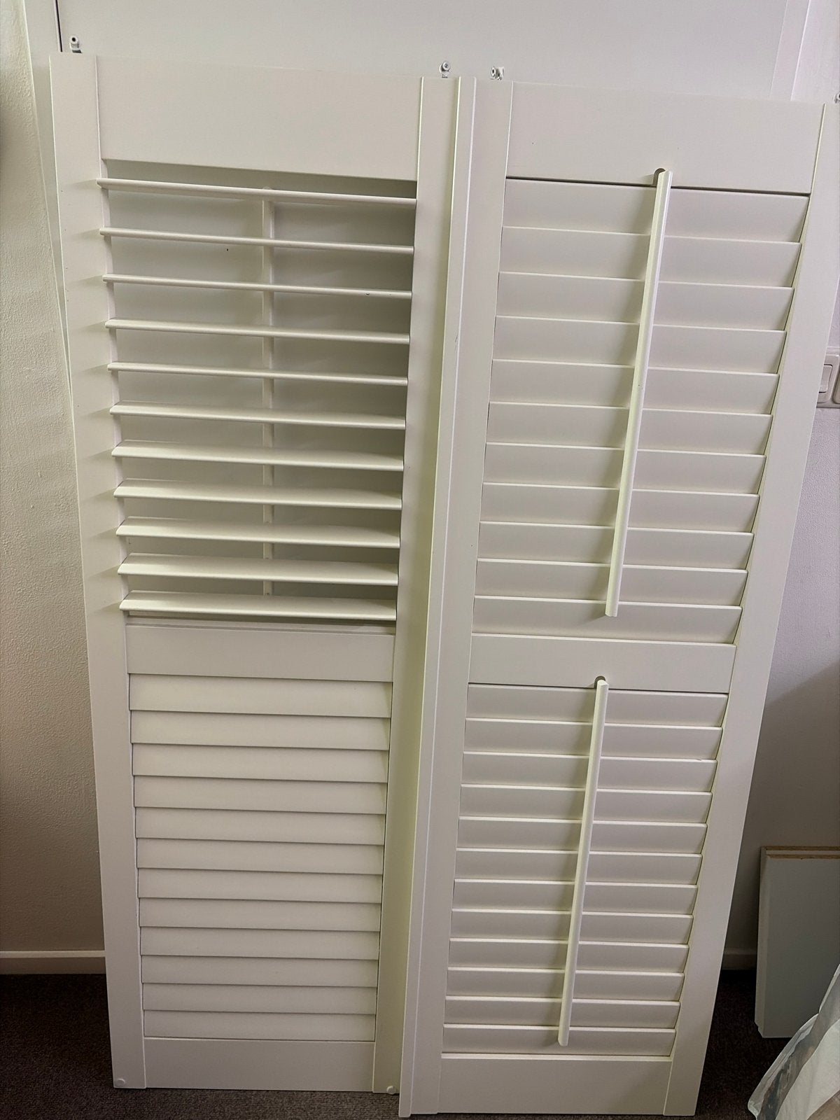 Jasno Shutters 2 stuks - 46 x 145 cm, Ophalen, Gebruikt, Minder dan 100 cm, 100 tot 150 cm