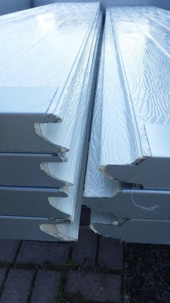 Panelen isolatie 4 cm dik garagedeur garagepoort, Ophalen, Overige materialen, 4 tot 8 cm, Gebruikt