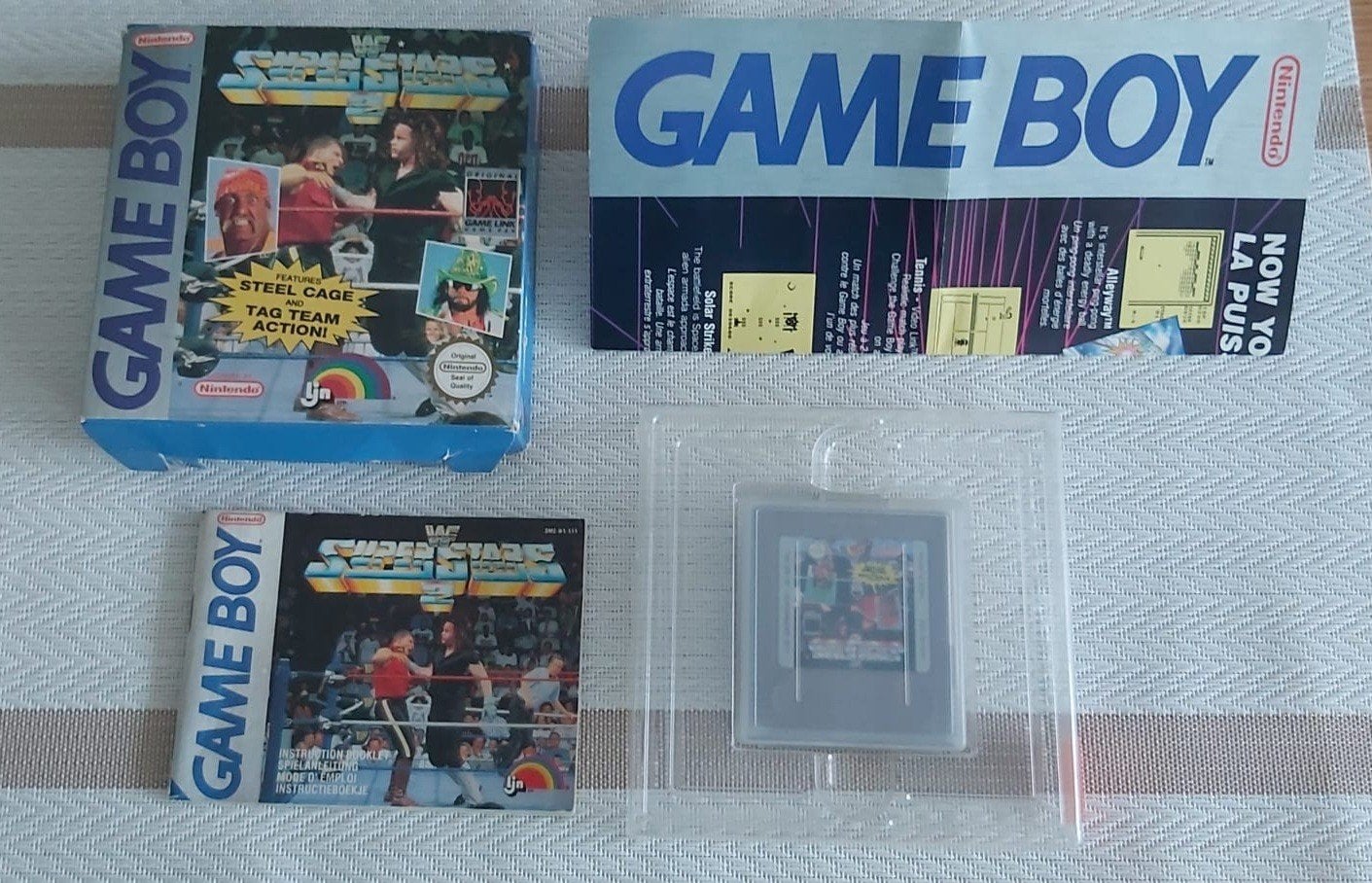WWF Superstars Game Boy - Compleet met doos en handleiding, Gebruikt, Vechten, 1 speler, Ophalen of Verzenden