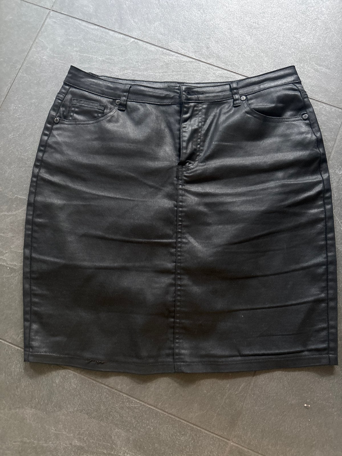 Zwarte imitatie leren rok van Norah, maat 40, Maat 38/40 (M), Zwart, Ophalen of Verzenden, Zo goed als nieuw