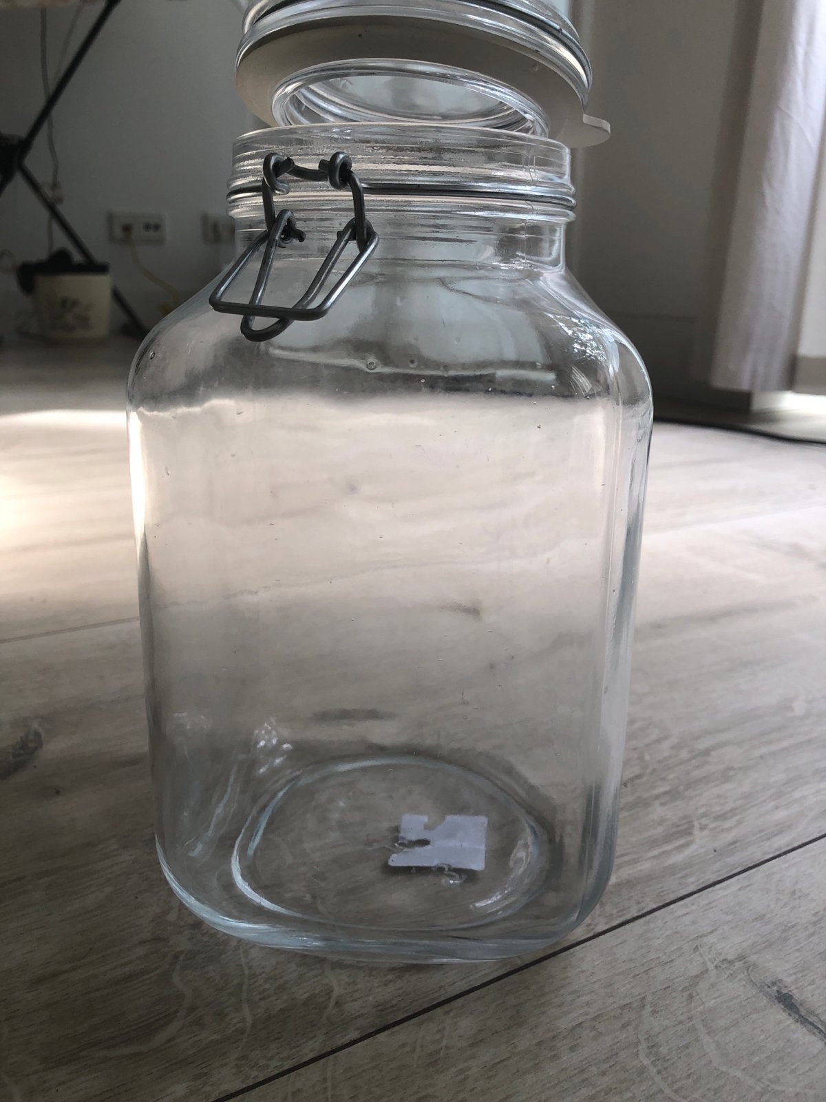 voorraadpot met beugelsluiting (3L), Ophalen, Voorraadpot, Overige merken, Glas