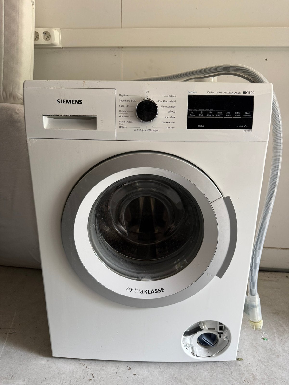 Siemens iq500 wasmachine, Witgoed en Apparatuur, Wasmachines, Ophalen, Minder dan 85 cm, Zo goed als nieuw, 1200 tot 1600 toeren