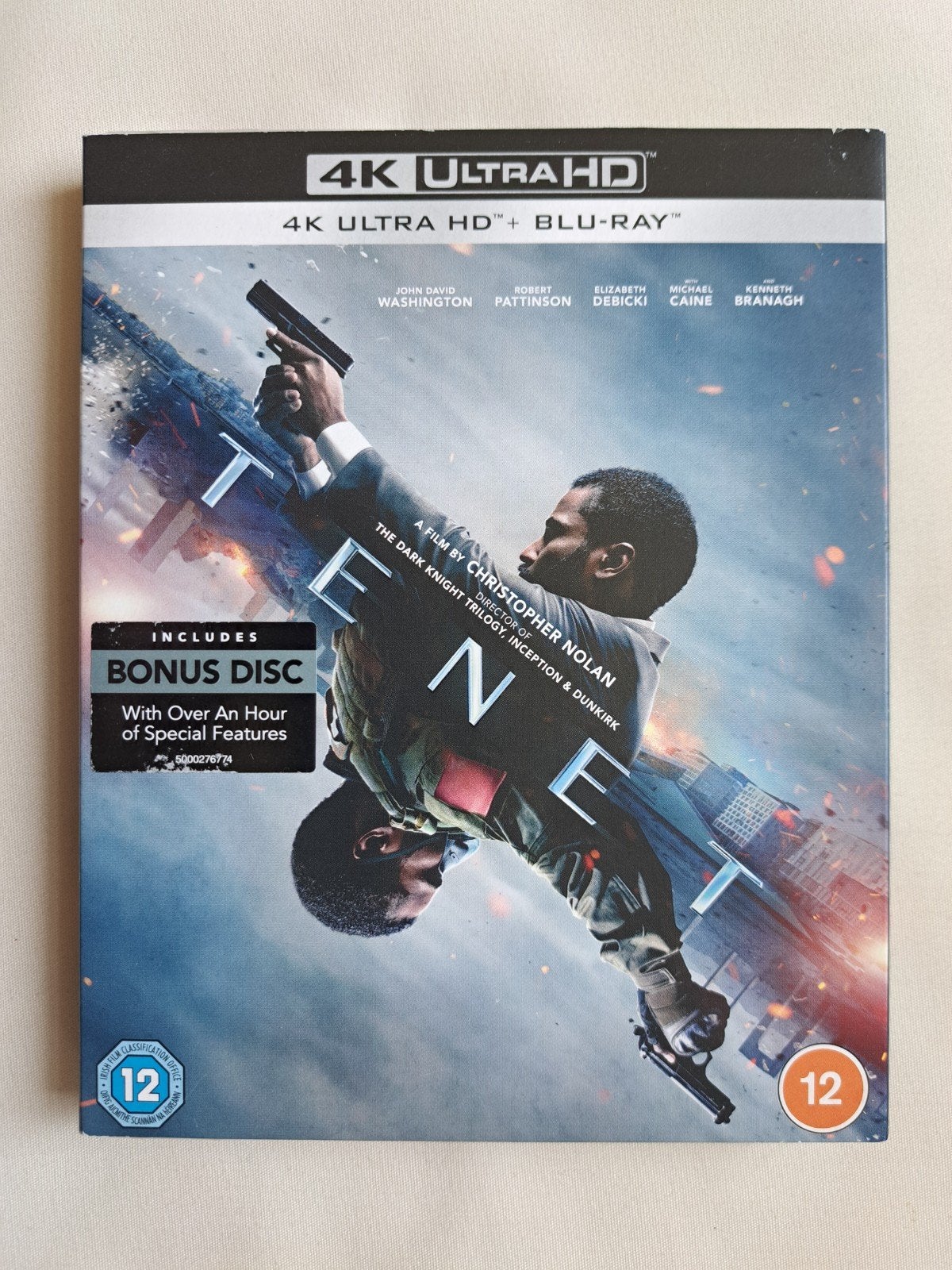 Tenet [4K Ultra HD + Blu-ray] - Christopher Nolan, Ophalen of Verzenden, Zo goed als nieuw, Science Fiction en Fantasy