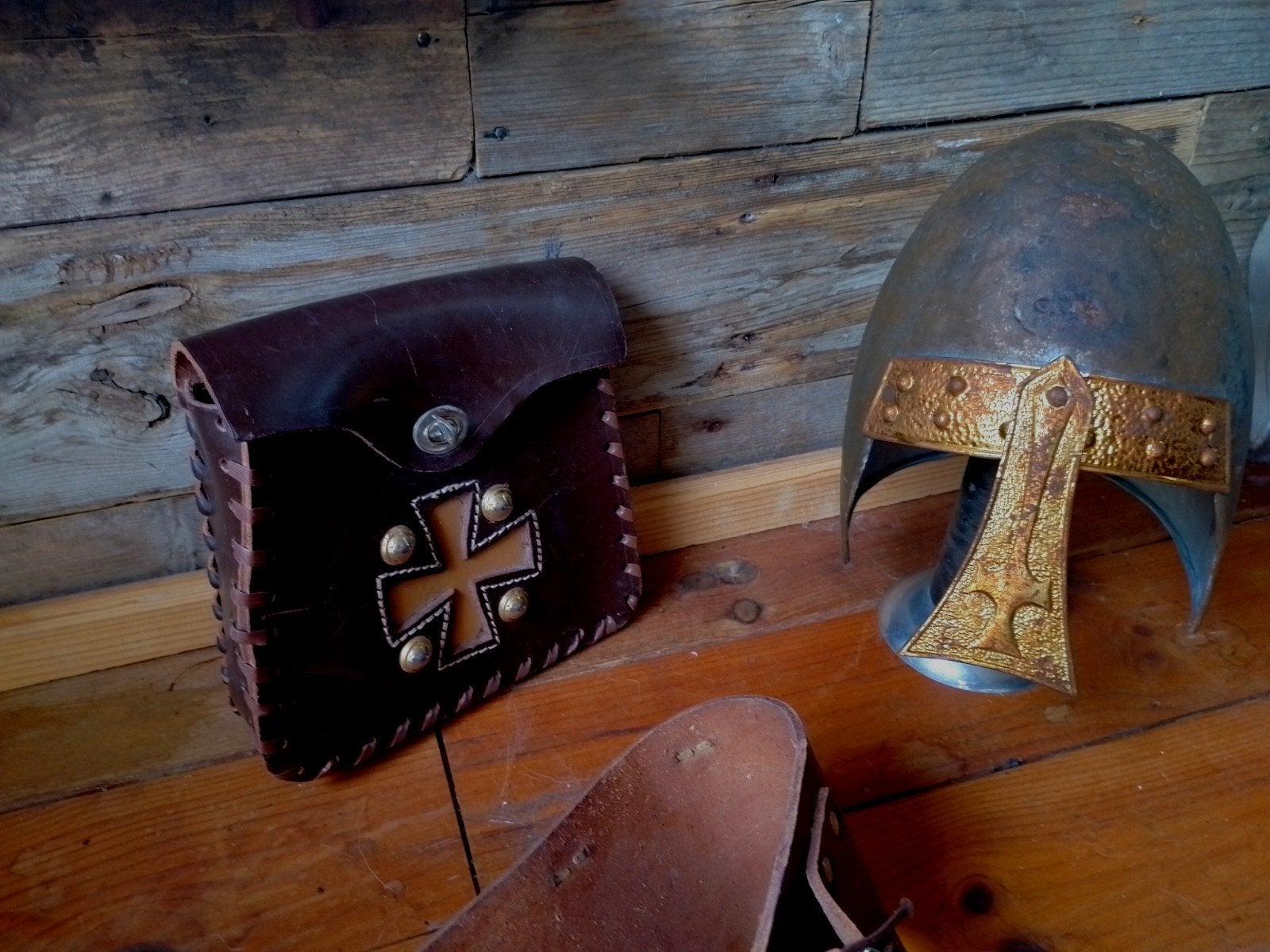 Fraaie Spangen helm medieval cosplay, Ophalen of Verzenden, Zo goed als nieuw, Accessoires