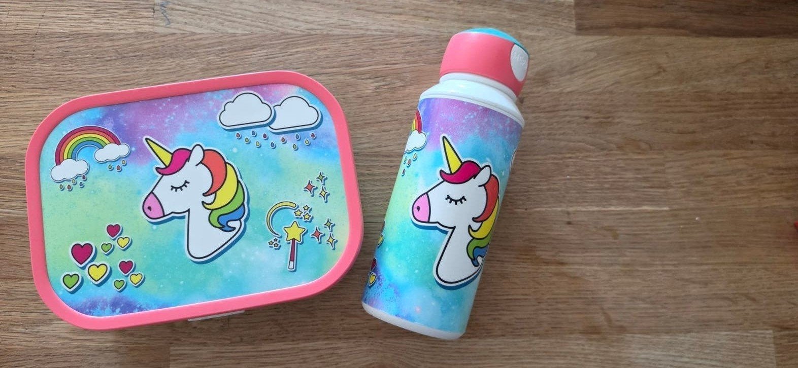 Mepal brooddoos en fles, unicorn, Ophalen