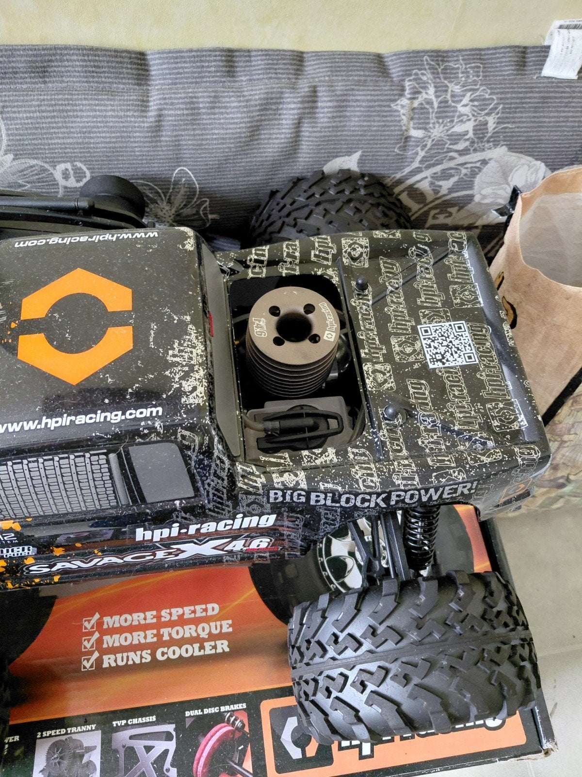 Hpi savage x 4.6 nitro, Ophalen, Zo goed als nieuw, Nitro