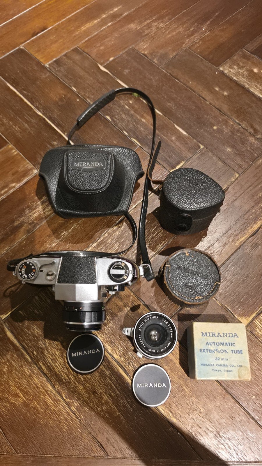 Complete Miranda Sensorex set met 2 lenzen en accessoires, Ophalen of Verzenden, Gebruikt, Spiegelreflex, Overige Merken