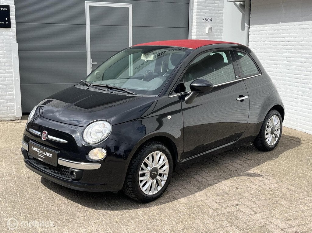Fiat 500 C 1.2 Lounge Airco Pdc Navi, Auto's, Gebruikt, 4 cilinders, Cabriolet, 4 stoelen