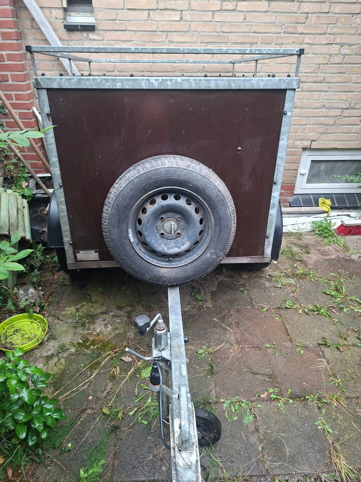 Aanhanger Bagagewagen   fabrieksbouw gegalvaniseerd, Ophalen, Gebruikt