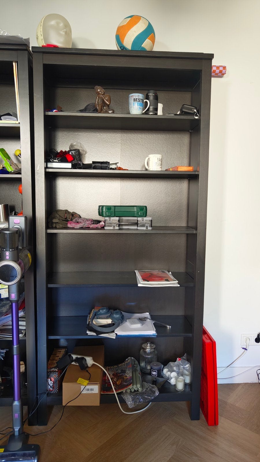 Ikea HEMNES kast zwart, Ophalen, Met plank(en), Gebruikt, 50 tot 100 cm