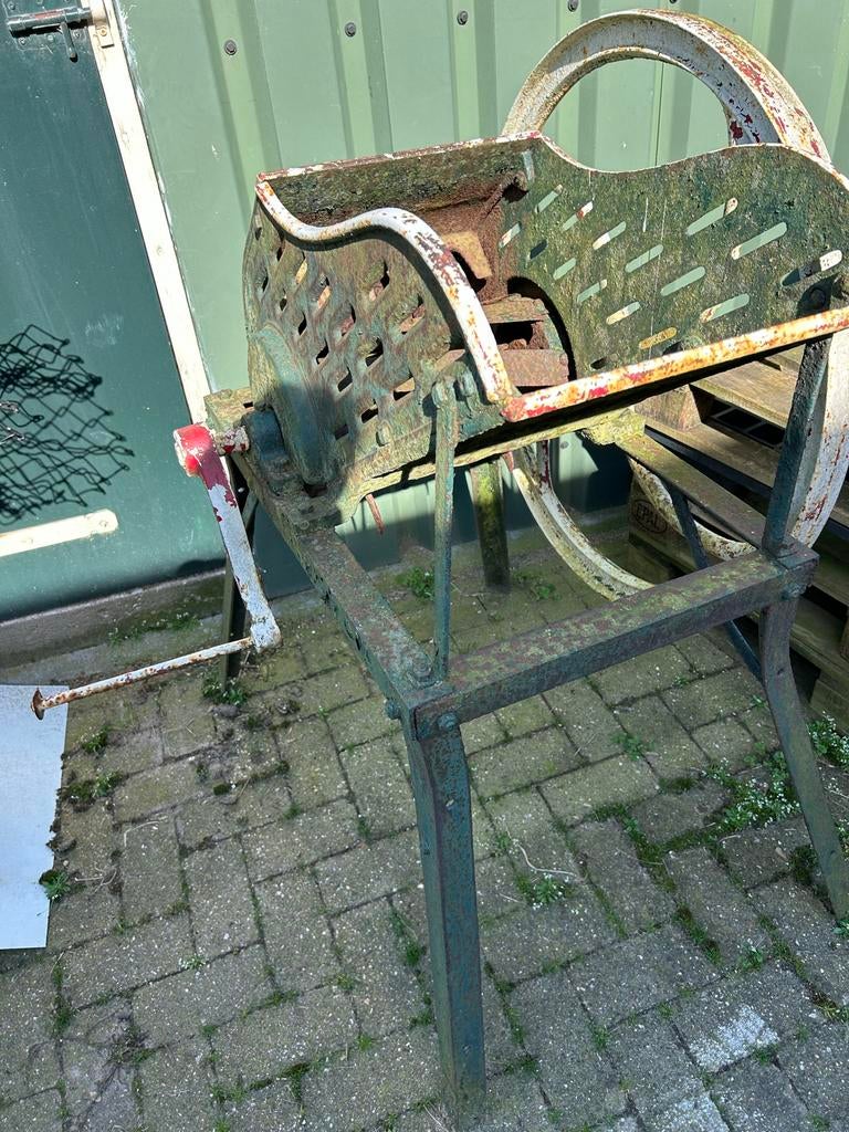 Antieke maïsmolen / graanmolen - Decoratief object, Ophalen of Verzenden, Zo goed als nieuw