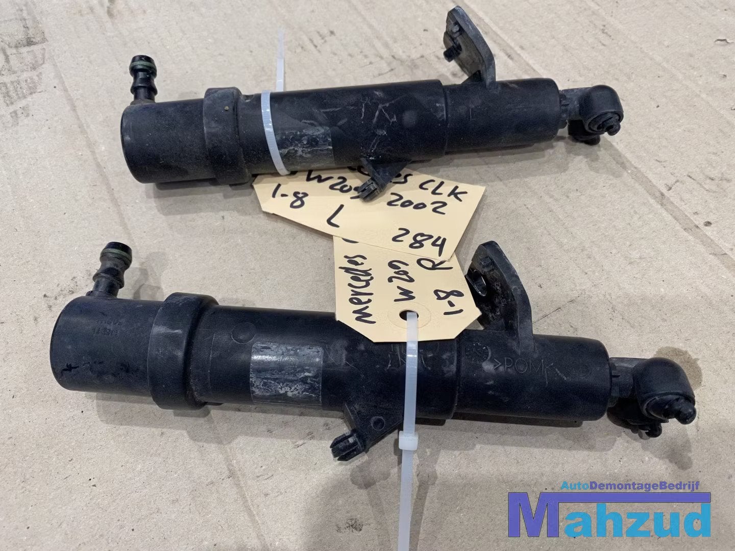 MERCEDES CLK W209 Koplamp links rechts sproeier pomp, Gebruikt, Mercedes-Benz AG, Mercedes-Benz, Ophalen of Verzenden
